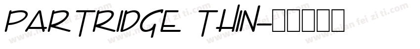 Partridge Thin字体转换